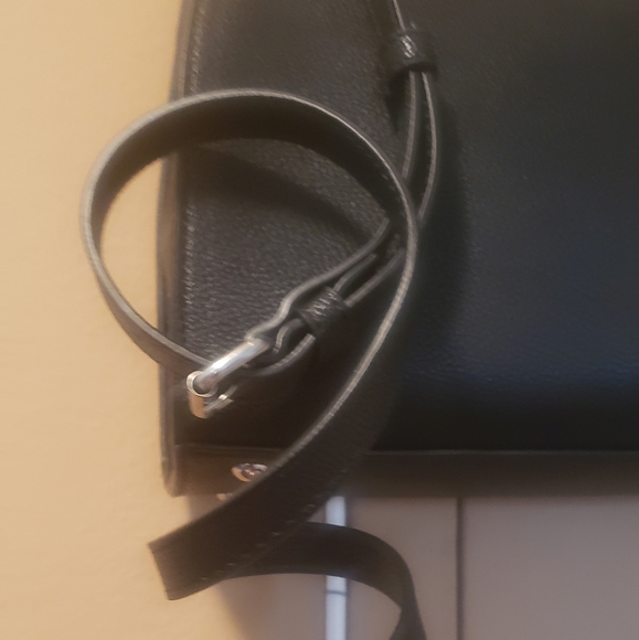 Chaps black satchel NWT with strap - Picture 3 of 5